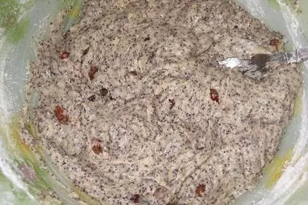 Маковое печенье с изюмом: шаг 1