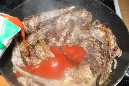 Бараньи рёбрышки в кисло-сладком соусе: шаг 6