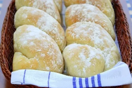 Panini bianchi - панини (булочки): шаг 1