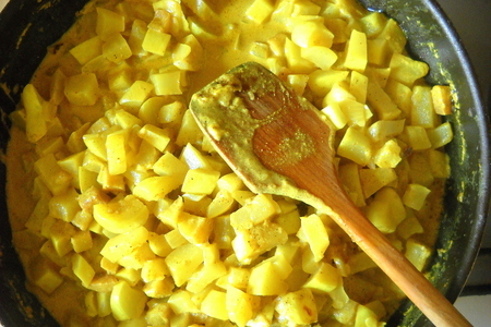 Суп- пюре «карри» по мотивам  сенегальского супа. (+ вариант для лакто- вегетарианцев): шаг 4