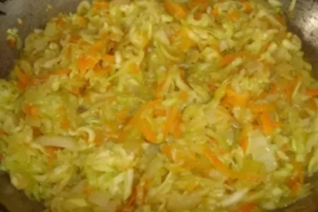 Запеканка с рыбой, кальмарами , овощами и рисом: шаг 2