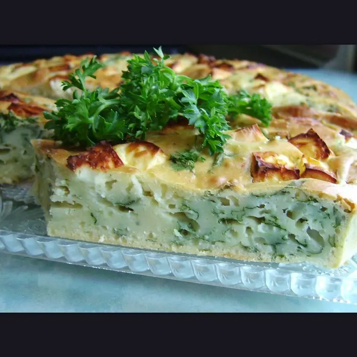 Feta - запеканка ароматная с петрушкой и базиликом: шаг 2