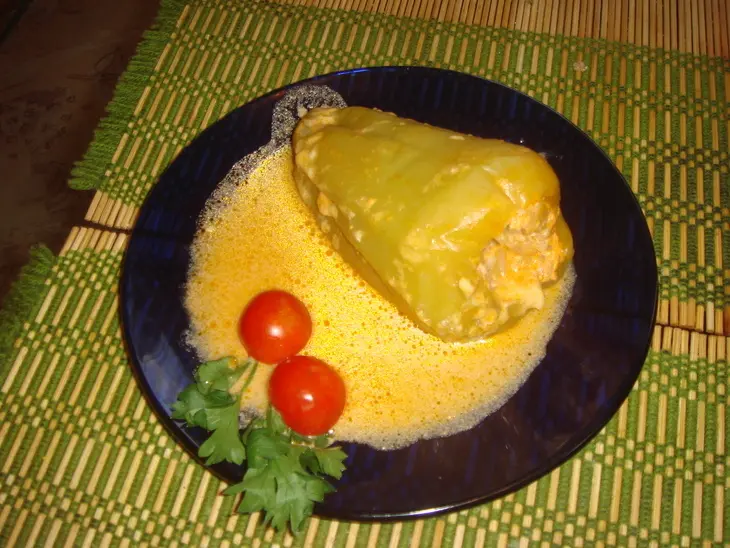 Фаршированные перцы с сырным соусом: шаг 1