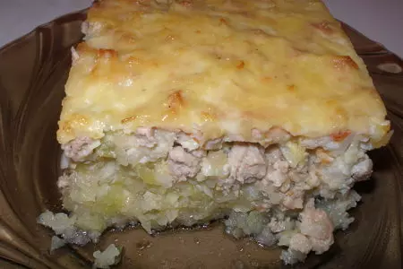 Запеканочка капустно-кабачковая с фаршем.: шаг 2