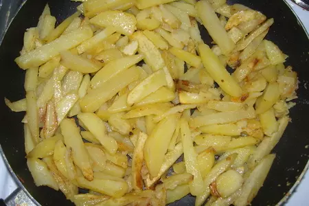 Лисички в сметане с картошкой: шаг 7