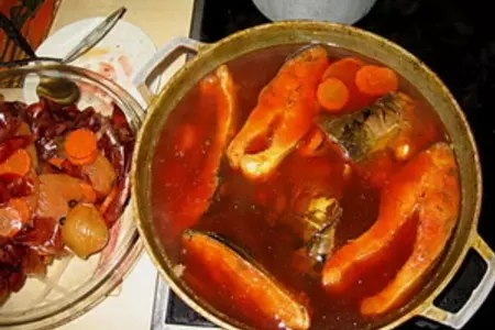 Царская заливная рыба: шаг 6