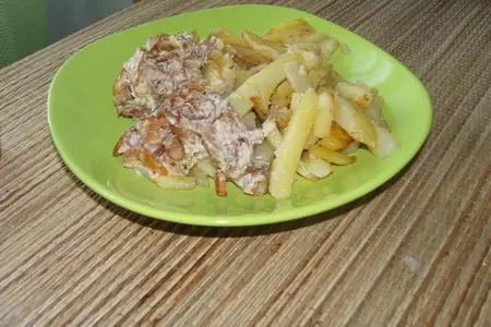 Лисички в сметане с картошкой: шаг 8