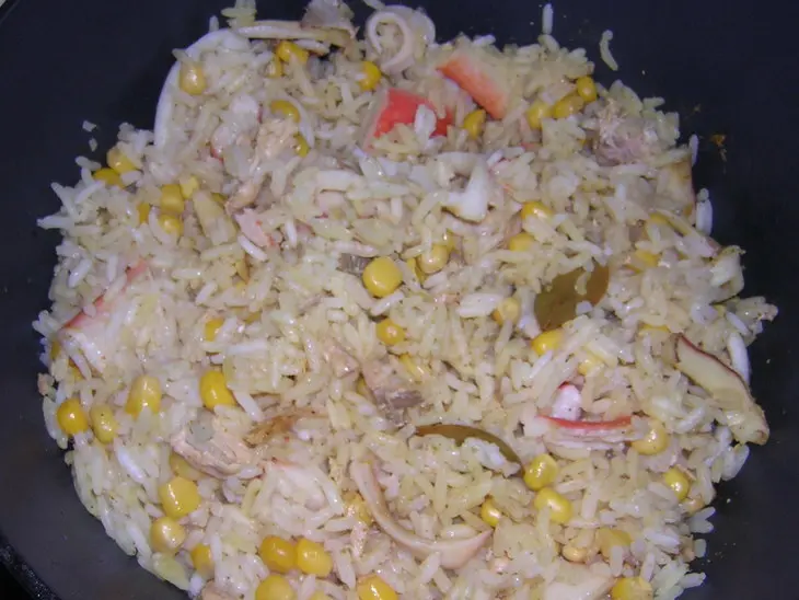Морской плов: шаг 5