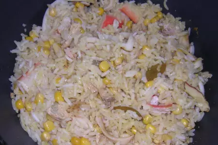 Морской плов: шаг 5
