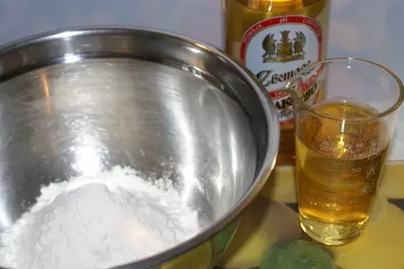 Цветы кабачков фаршированные, в пивном кляре: шаг 2
