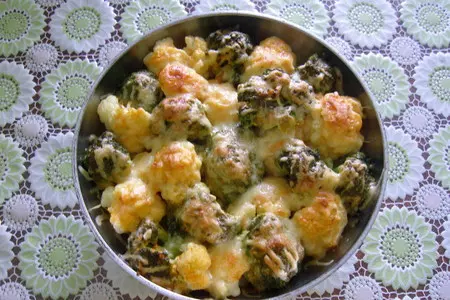 Цветная капуста и брокколи, запеченные в духовке: шаг 4