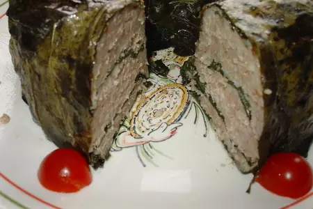Франкфуртский капустно-мясной венок.: шаг 8