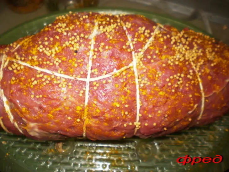 Мясной рулет с печенью: шаг 6