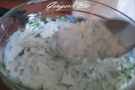 Салат из печеных овощей под йогуртовым соусом: шаг 4