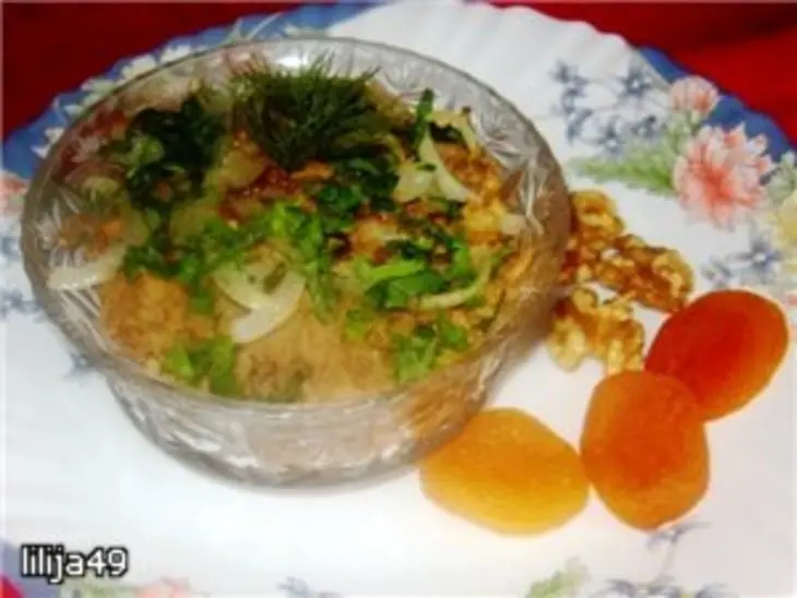 Паштет из чечевицы с курагой и орехами (мшош): шаг 4