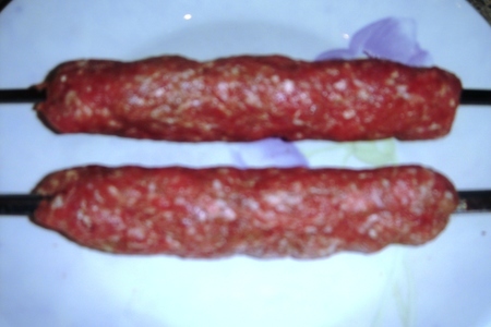 Кийма кабоб - шашлык из рубленного мяса: шаг 3