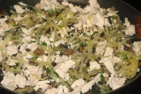 Канелони  с курино -грибной начинкой: шаг 4
