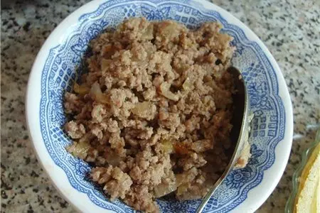 Блинчики с мясом: шаг 2
