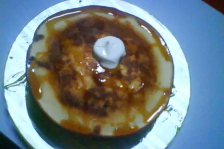 Blini s karameliu i s smetannai: шаг 4