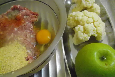 Цветная капуста с мясом: шаг 3