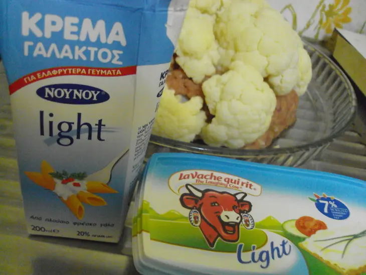 Цветная капуста с мясом: шаг 4