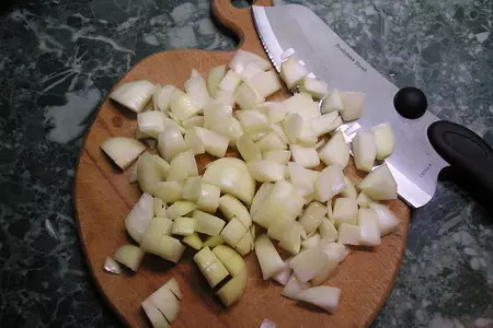 Куриная печень сяблоками: шаг 3