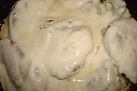 Морской окунь в сметанно-горчичном соусе: шаг 3
