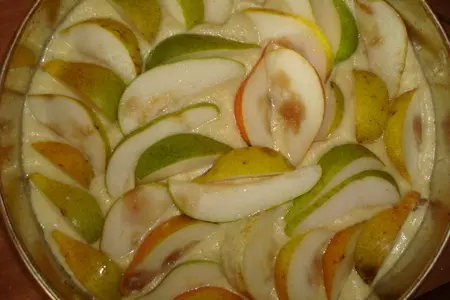 Кокосовый манник с грушами: шаг 3