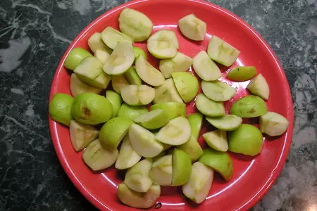 Куриная печень сяблоками: шаг 4