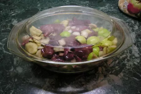 Куриная печень сяблоками: шаг 6