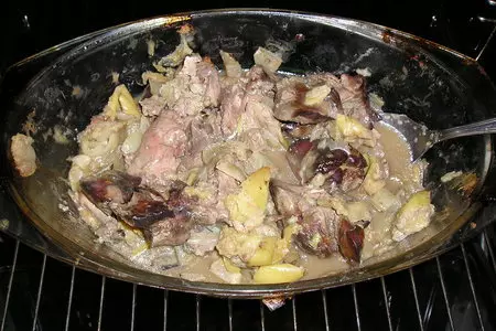 Куриная печень сяблоками: шаг 8
