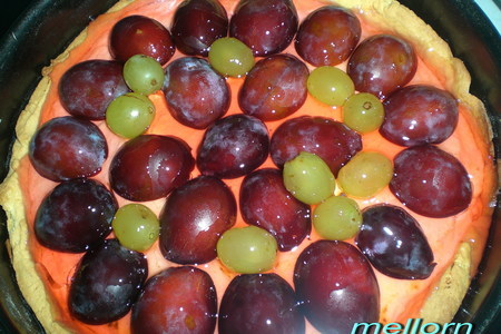 Пирог с творогом и фруктами в желе: шаг 8