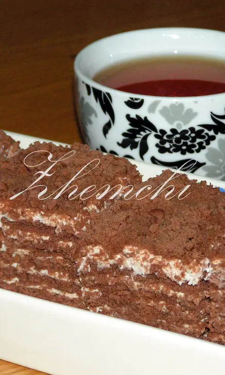 Торт нежность без выпечки: шаг 1