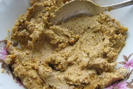 Пхали - закуска из овощей с грецкими орехами: шаг 2