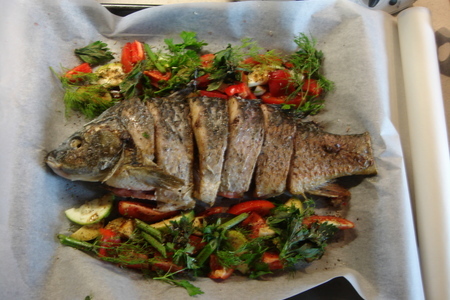Запеченная рыба с овощами.: шаг 3