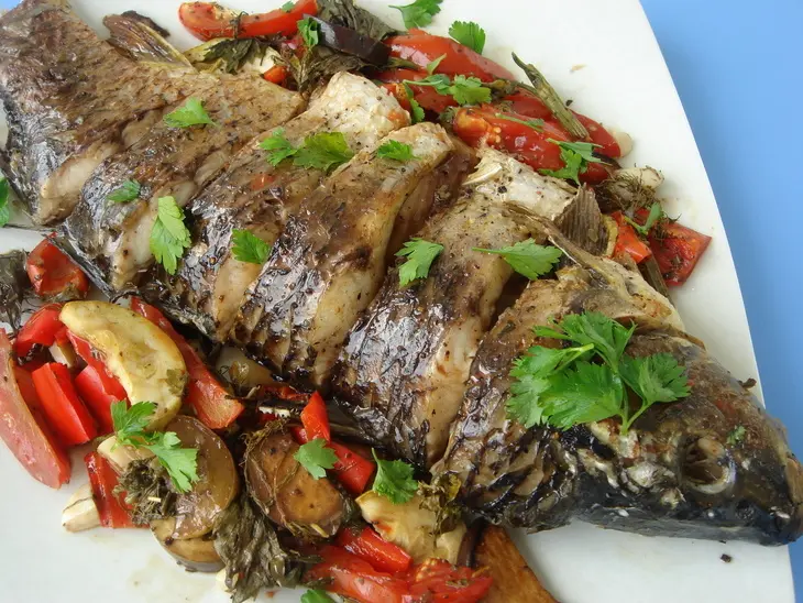 Запеченная рыба с овощами: шаг 6