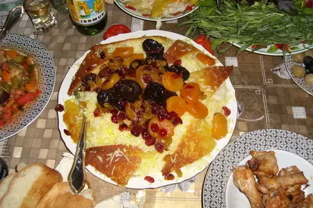 Плов "праздничный" сладкий: шаг 1