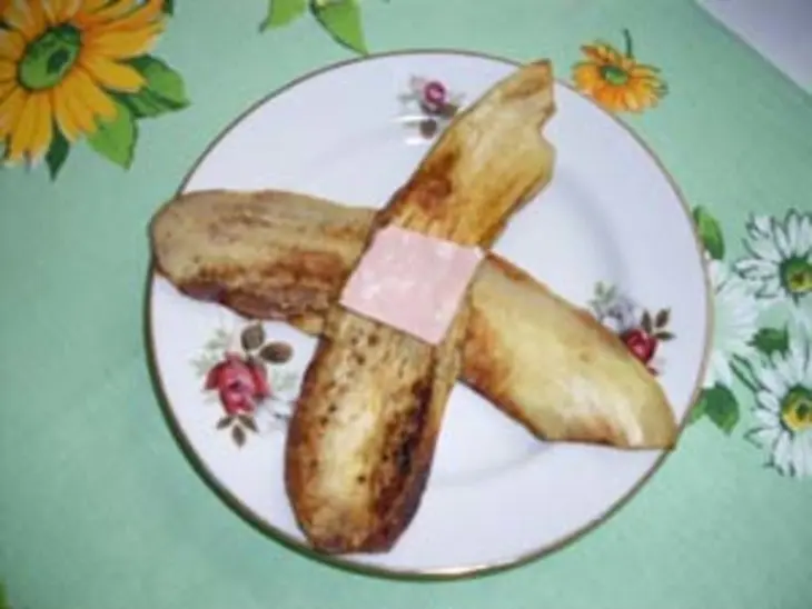 Пакетики из баклажанов: шаг 4