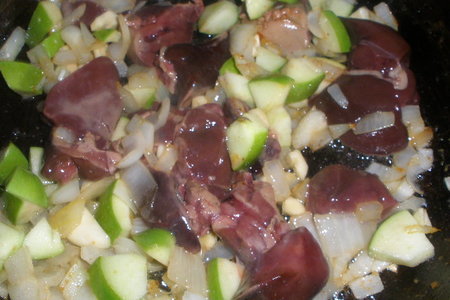 Яблочно-печеночный паштет (mom's chicken liver pate): шаг 2