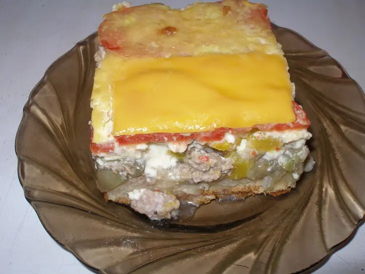 Киш с фаршем и овощами: шаг 2