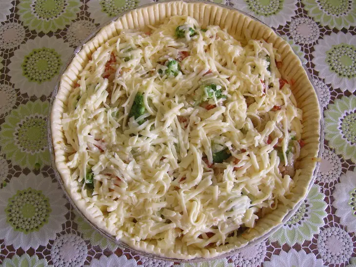 Сливочный пирог с брокколи: шаг 9