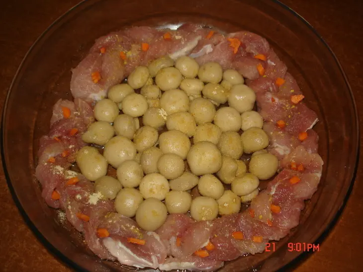 "мясной веночек": шаг 2