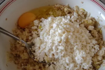 Овсяно-творожное печенье  с яблоками: шаг 2