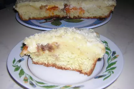 Манник с творожно-фруктовой начинкой: шаг 6