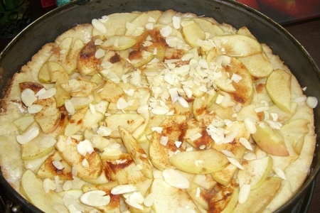 Песочный пирог с заварным кремом и яблочком!!!: шаг 8