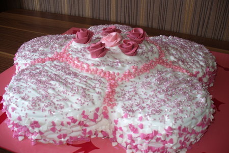 Торт " цветок" на день рождения доченьки: шаг 7