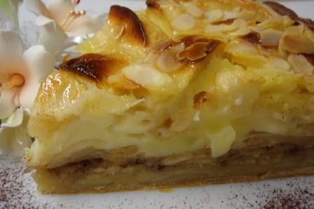 Почти эльзасский пирог с яблоками (очень быстрый и вкусный!): шаг 7
