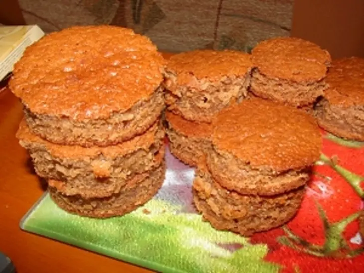 Бисквит из кислого молока и пирожные из него: шаг 6