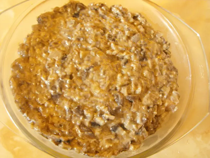 Жюльен из баклажанов с грибами: шаг 5