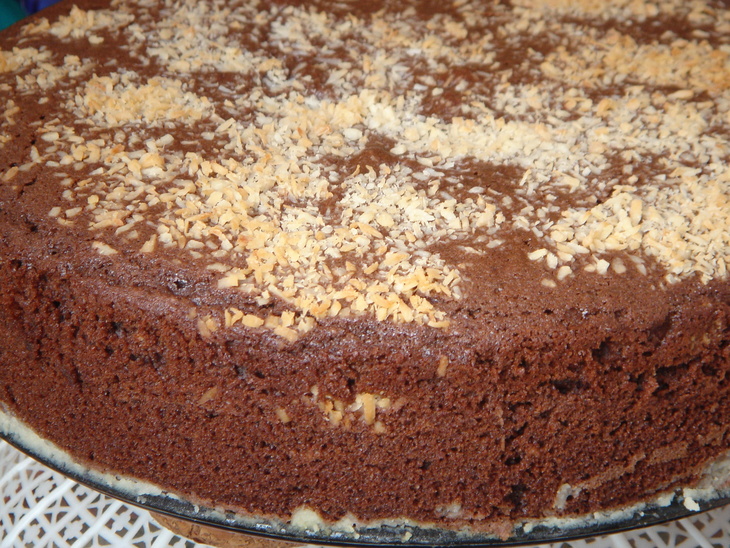 Шоколадно - кокосовый  торт(турецкий  шоколадный пирог): шаг 4